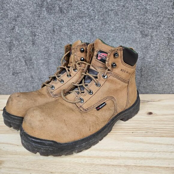 Red Wing Boots Mens 10.5 D Working Brown Leather ASTM F2413-18 Insulated - Picture 9 of 16